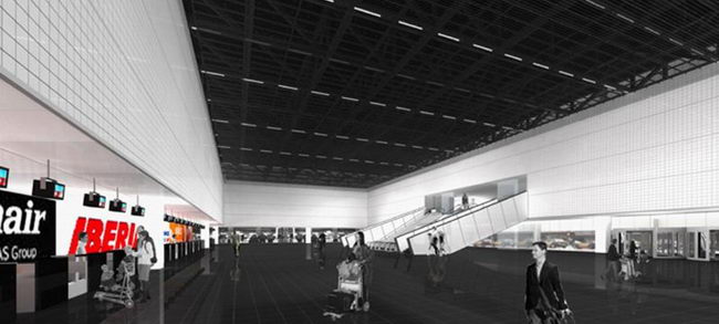 Nuevo edificio intermodal de la terminal norte del aeropuerto del Prat